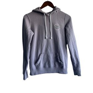 Hollister Purple Floral Logo Hoodie Sweatshirt
